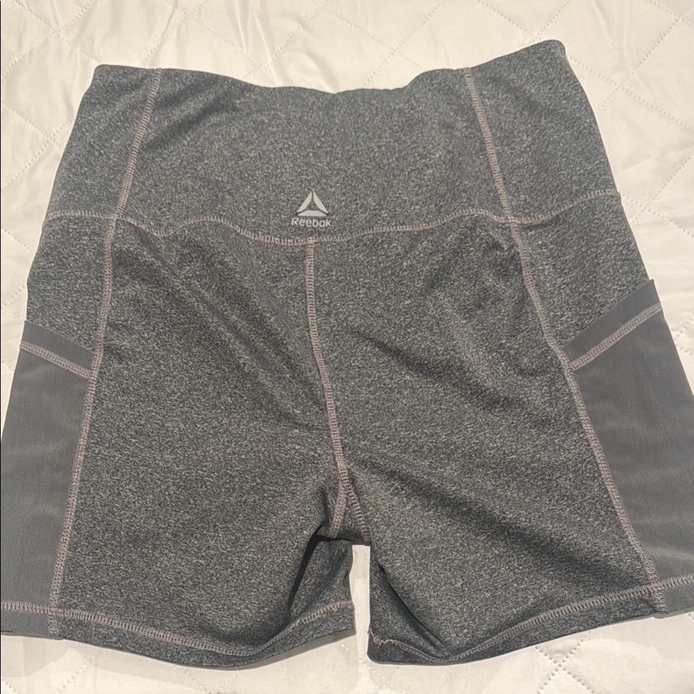 Reebok Women's Charcoal Athletic Shorts